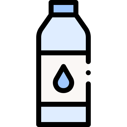 Water bottle Detailed Rounded Lineal color icon