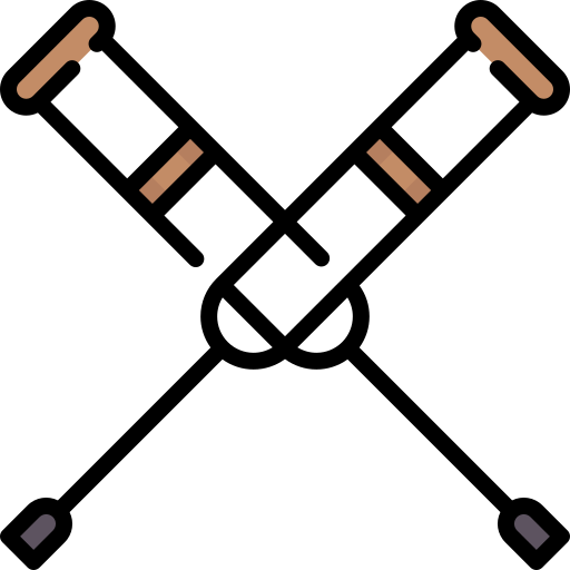 muletas icono gratis