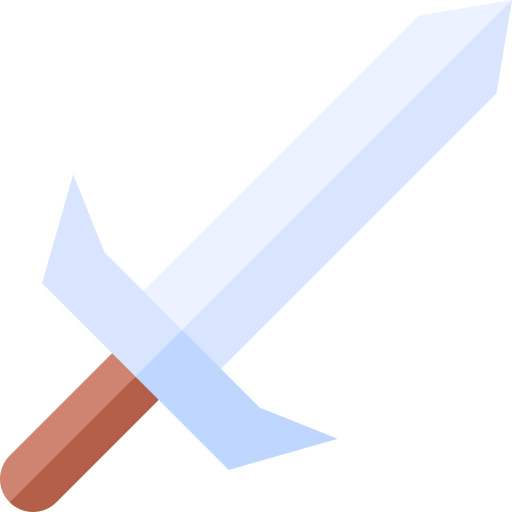 Sword Basic Straight Flat icon