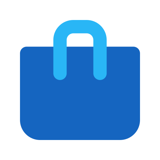 Shopping bag Generic Blue icon