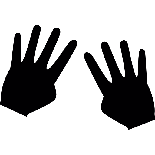 eight fingers clipart