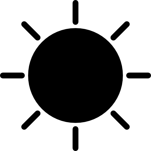 Sun shape variant icon