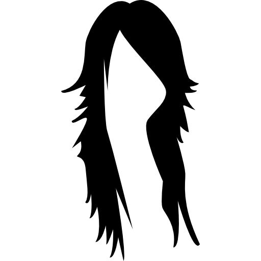lange dunkle weibliche haarform kostenlos Icon lange dunkle weibliche haarform kostenlos Icon