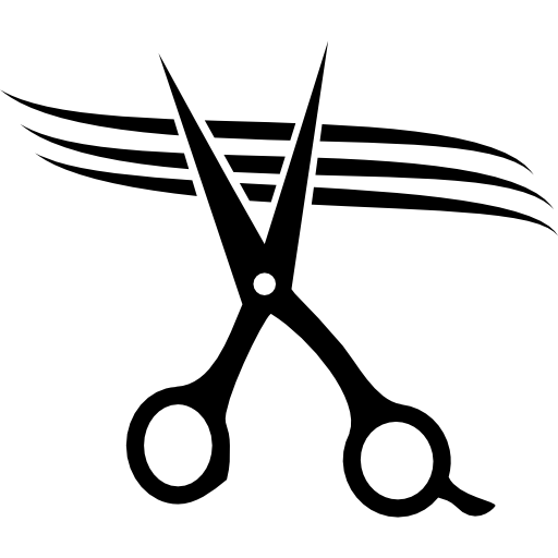 Scissors cutting hair free icon