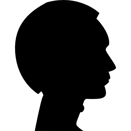 man head silhouette side