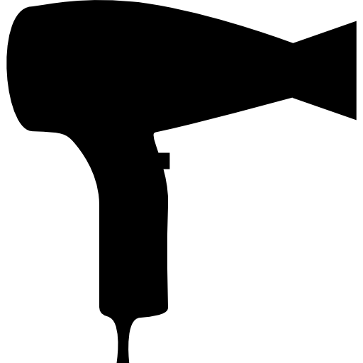 Hairdryer silhouette side view free icon