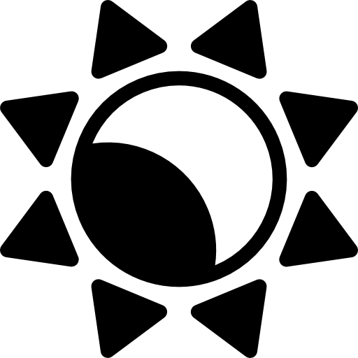 Sun and moon icon