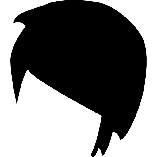 forma de pelo corto icono gratis