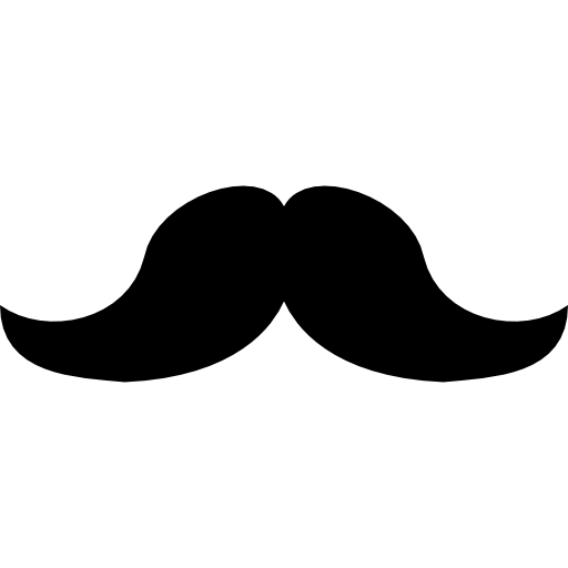 Mustache shape - Free shapes icons