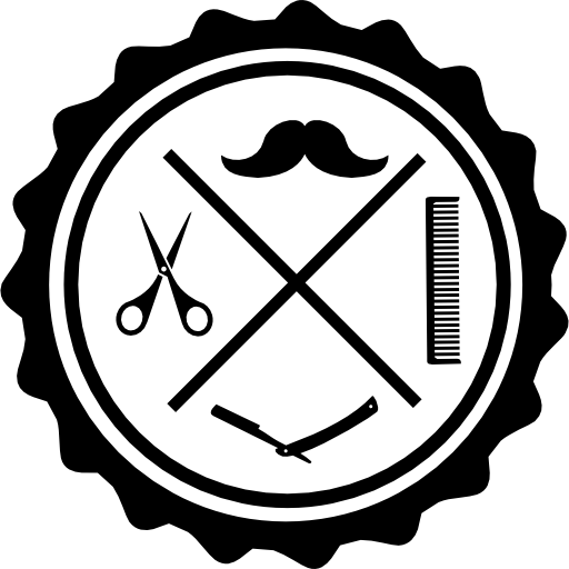 insignia de peluquería icono gratis