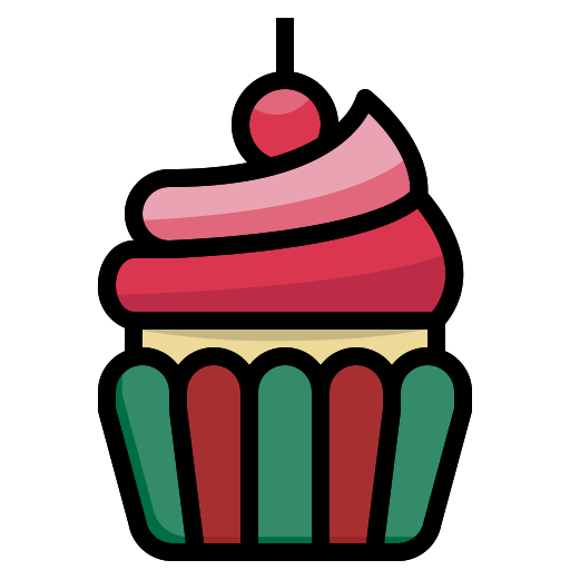 Cupcake Generic Outline Color icon