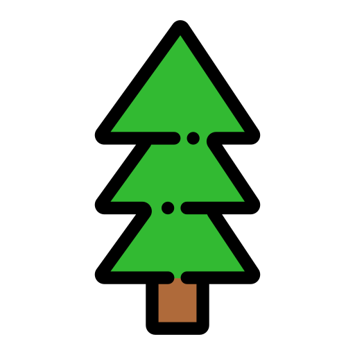 Pine Generic Outline Color icon