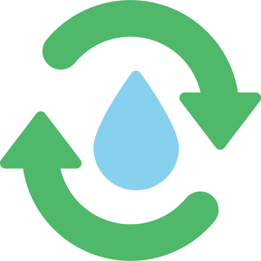 reciclar agua icono gratis