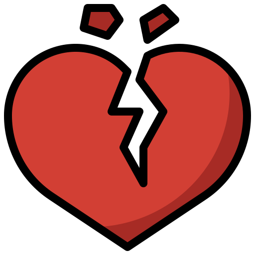 Heartbreak Surang Lineal Color icon