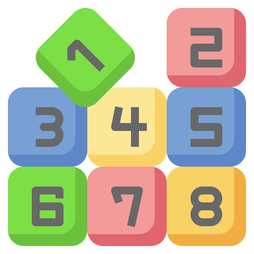 blocos numéricos grátis ícone
