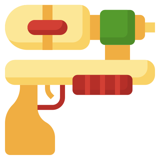 pistola de agua icono gratis