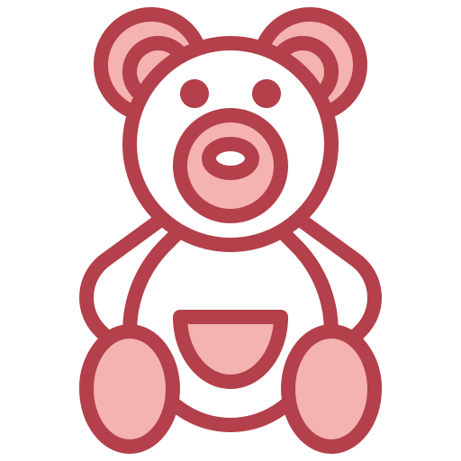 Teddy bear Surang Red icon