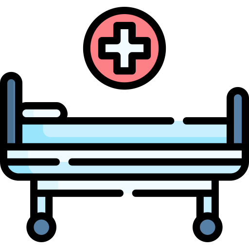 cama de hospital icono gratis