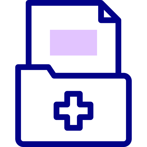 carpeta médica icono gratis