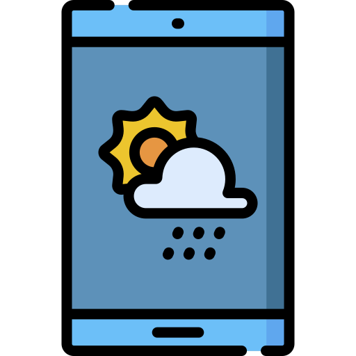 aplicación meteorológica icono gratis