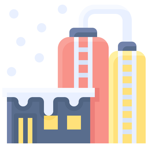 refinería de petróleo icono gratis