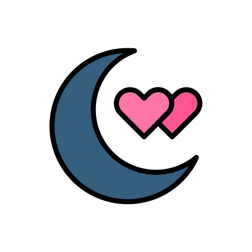 luna creciente icono gratis