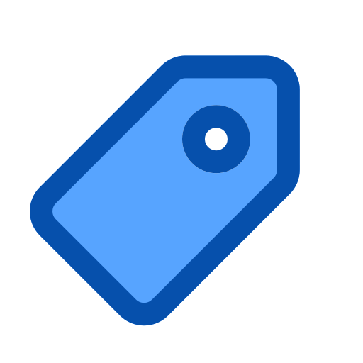 Price tag Generic Blue icon