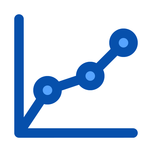 tabla de crecimiento icono gratis