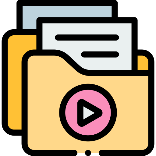 archivos de video icono gratis