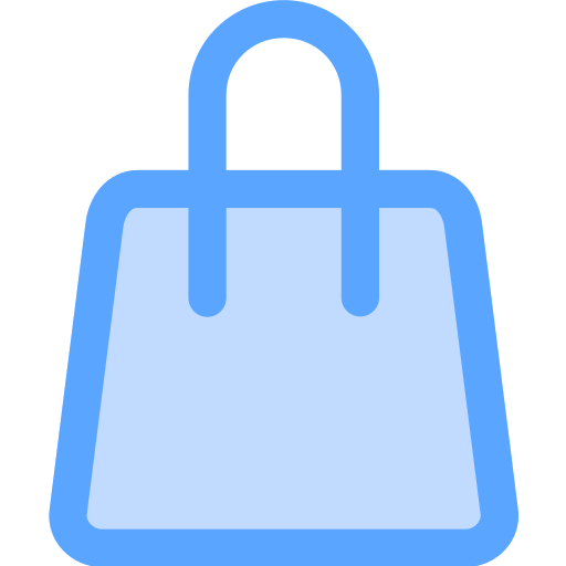 Shopping bag icon Generic Blue