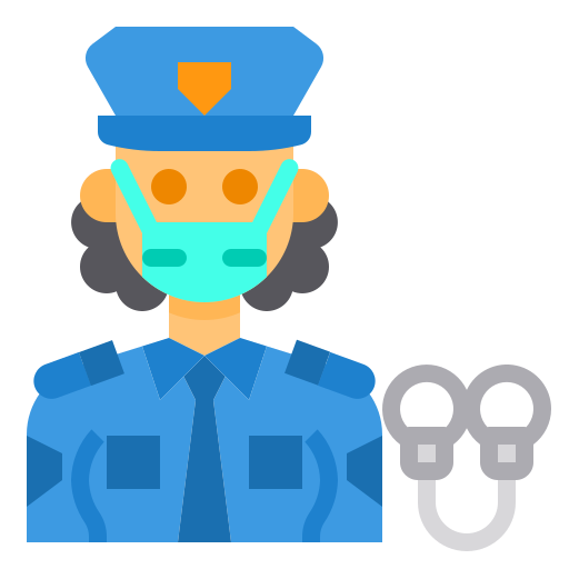 police Icône gratuit police Icône gratuit