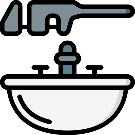 Sink Basic Miscellany Lineal Color icon