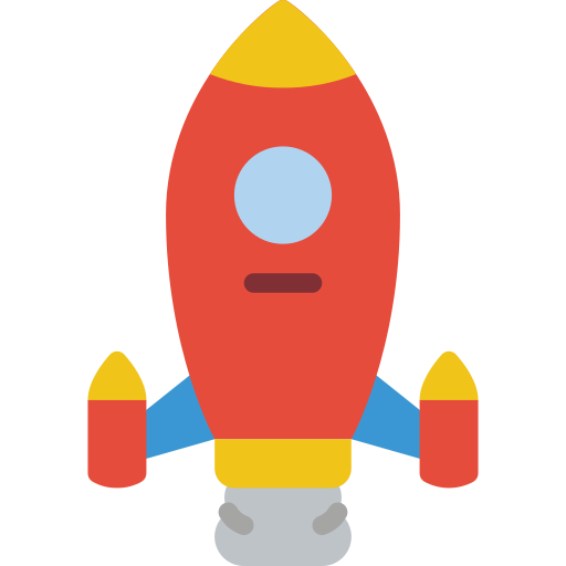 Rocket Basic Miscellany Flat icon