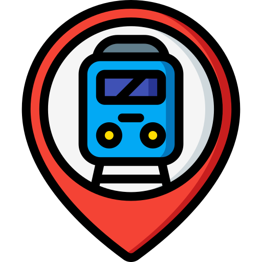 estación de tren icono gratis