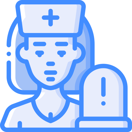 Nurse Basic Miscellany Blue Icon