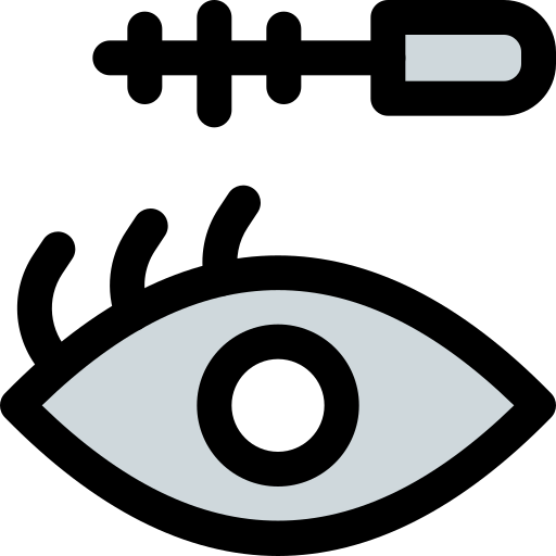 rímel de ojos icono gratis