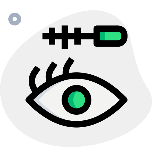 rímel de ojos icono gratis