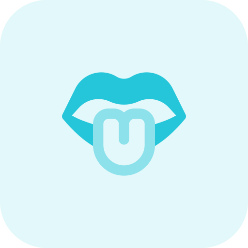 lengua fuera icono gratis