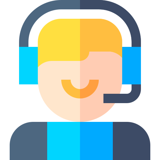 Call center agent Basic Straight Flat icon