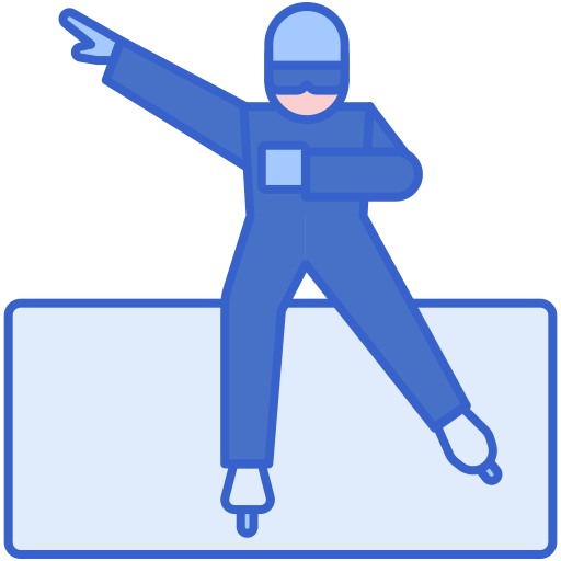 patinaje de velocidad icono gratis