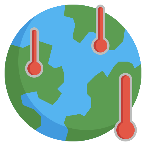 Global warming Surang Flat icon