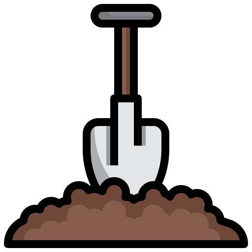 Shovel Surang Lineal Color icon