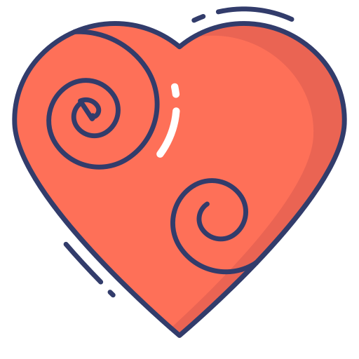 Heart Dinosoft Lineal Color Icon 7009