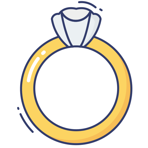 Diamond ring Dinosoft Lineal Color icon