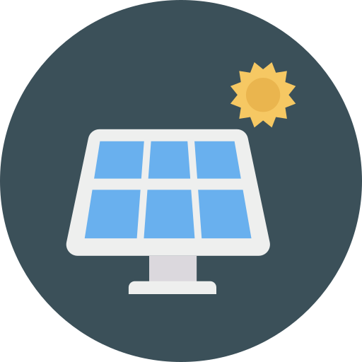 energía solar icono gratis