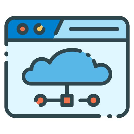 computación en la nube icono gratis