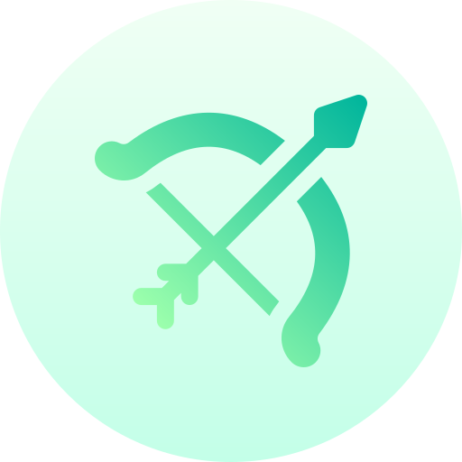 Archery Basic Gradient Circular icon