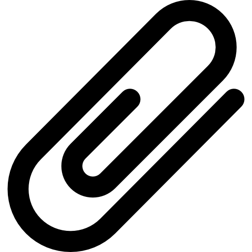 paperclip icon vector