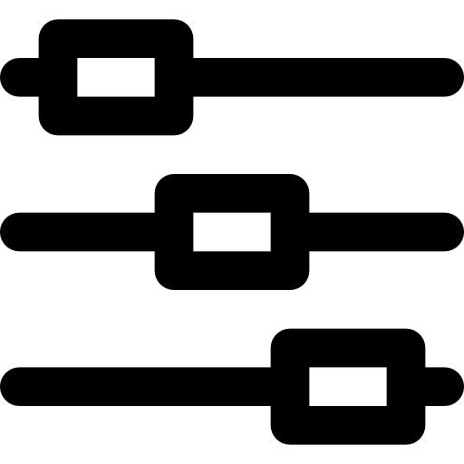 Controls Basic Black Outline icon