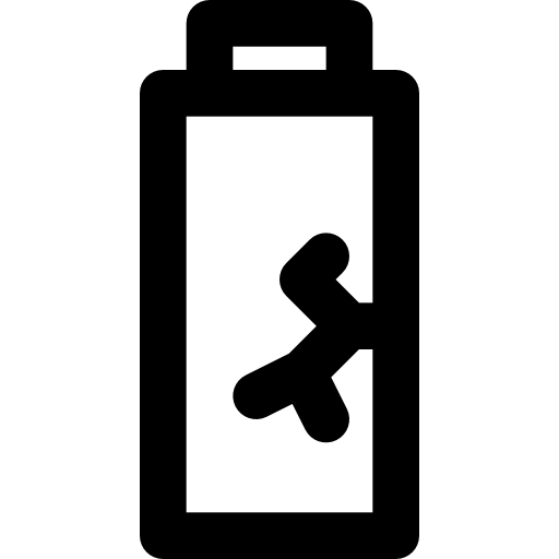 Battery Basic Black Outline icon